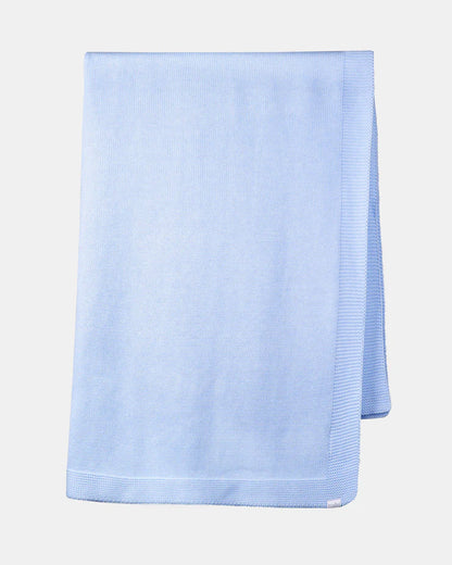 Organic Blanket - Snowy - Sea Breeze
