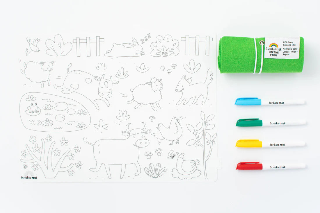 Scribble Mat - On The Farm