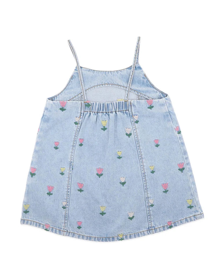 Sundae Denim Tulip Dress