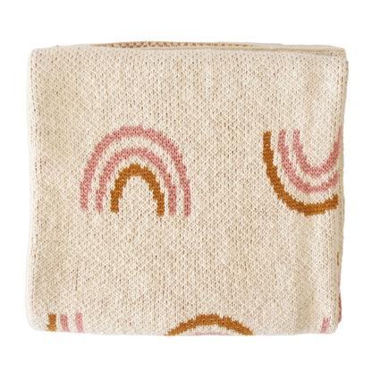 Rainbow Baby Blanket - Pink