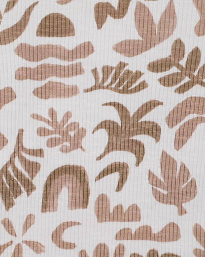 Abstract Oasis Mocha Zipsuit