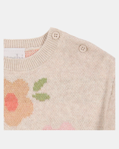 Organic Knit Pullover - Rosie Posie