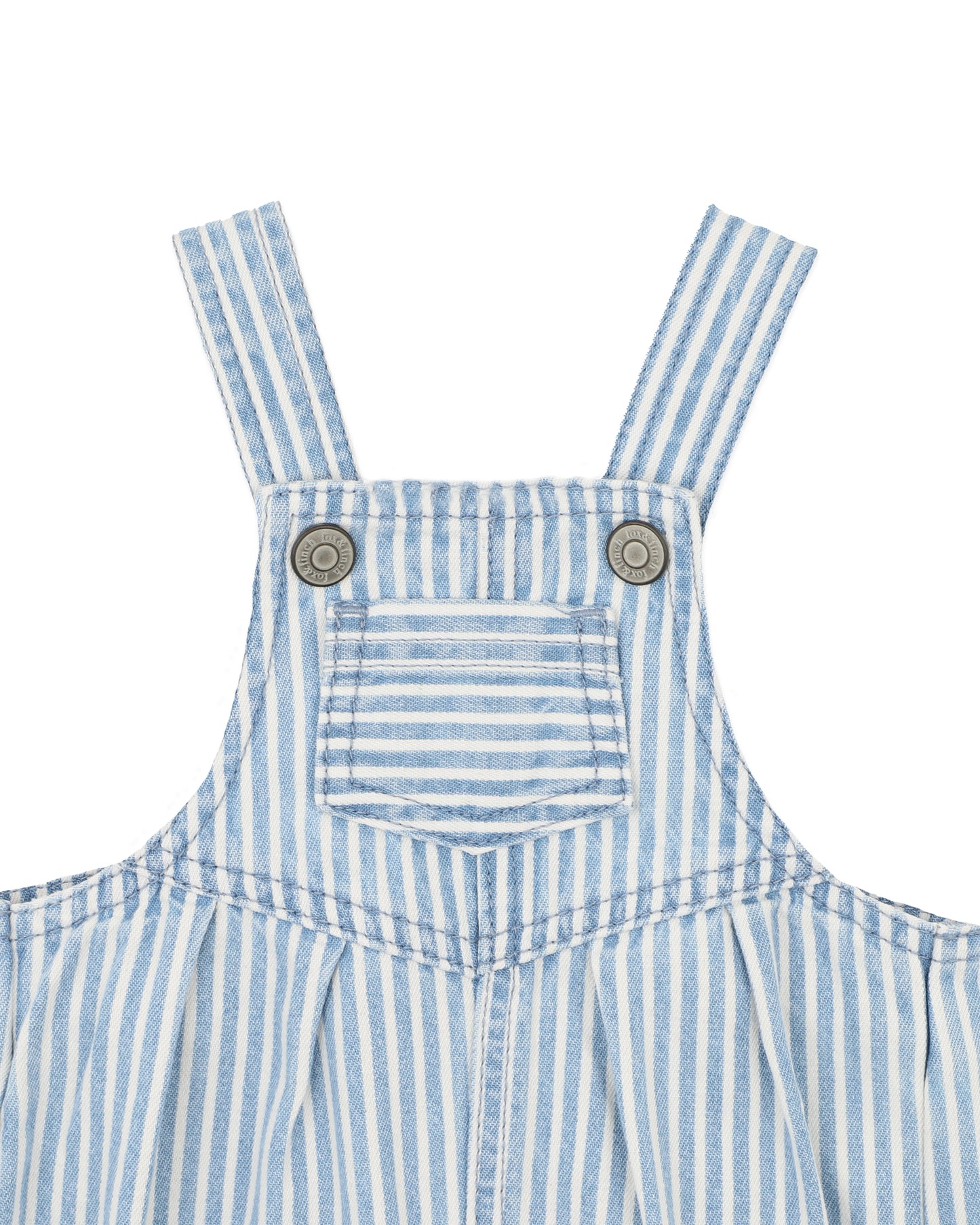 Winter Vacay Stripe Denim Overalls