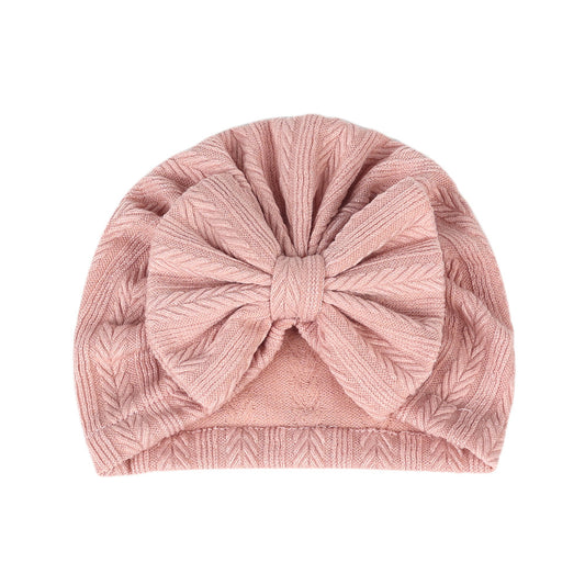 Luxe Bow Bonnet - Blush