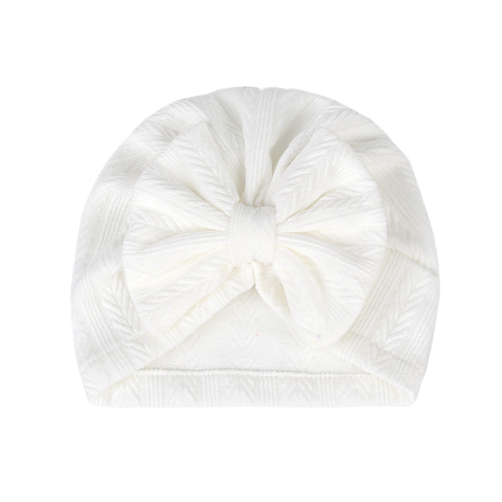 Luxe Bow Bonnet - White