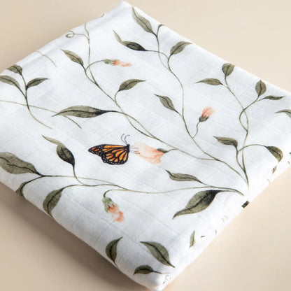 Fly Away Butterfly Muslin Swaddle