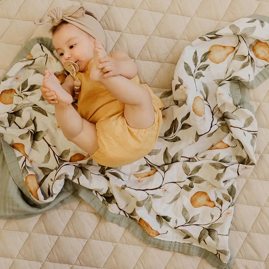 Whimsical Pear Snuggly Blanket