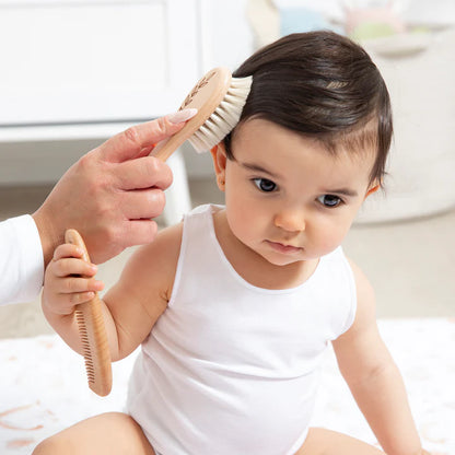 Baby Wooden Brush and Comb set