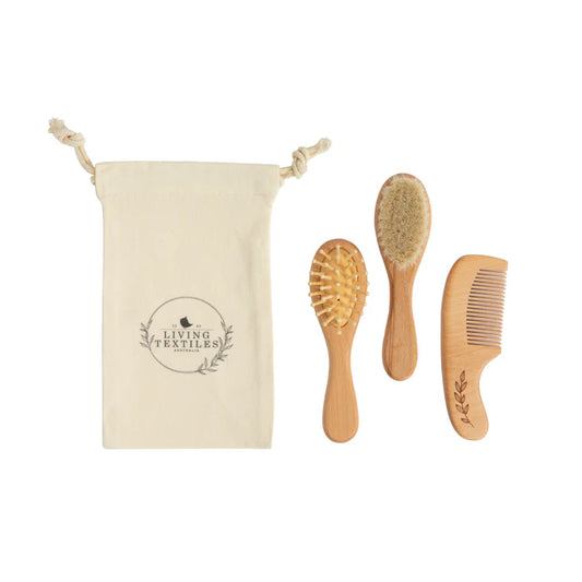 Baby Wooden Brush and Comb set