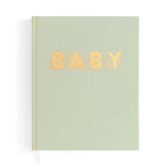 Baby Book Boxed - Pistachio