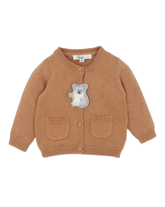 Charlie Koala Organic Knit Cardigan