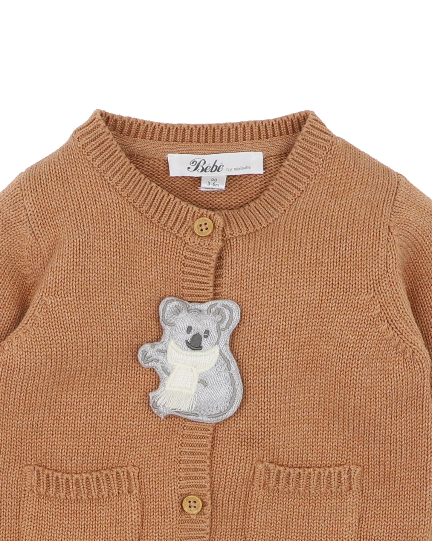 Charlie Koala Organic Knit Cardigan