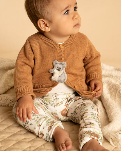 Charlie Koala Organic Knit Cardigan