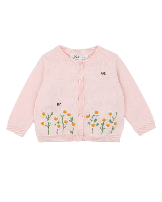 Tess Organic Hand Embroidered Cardigan