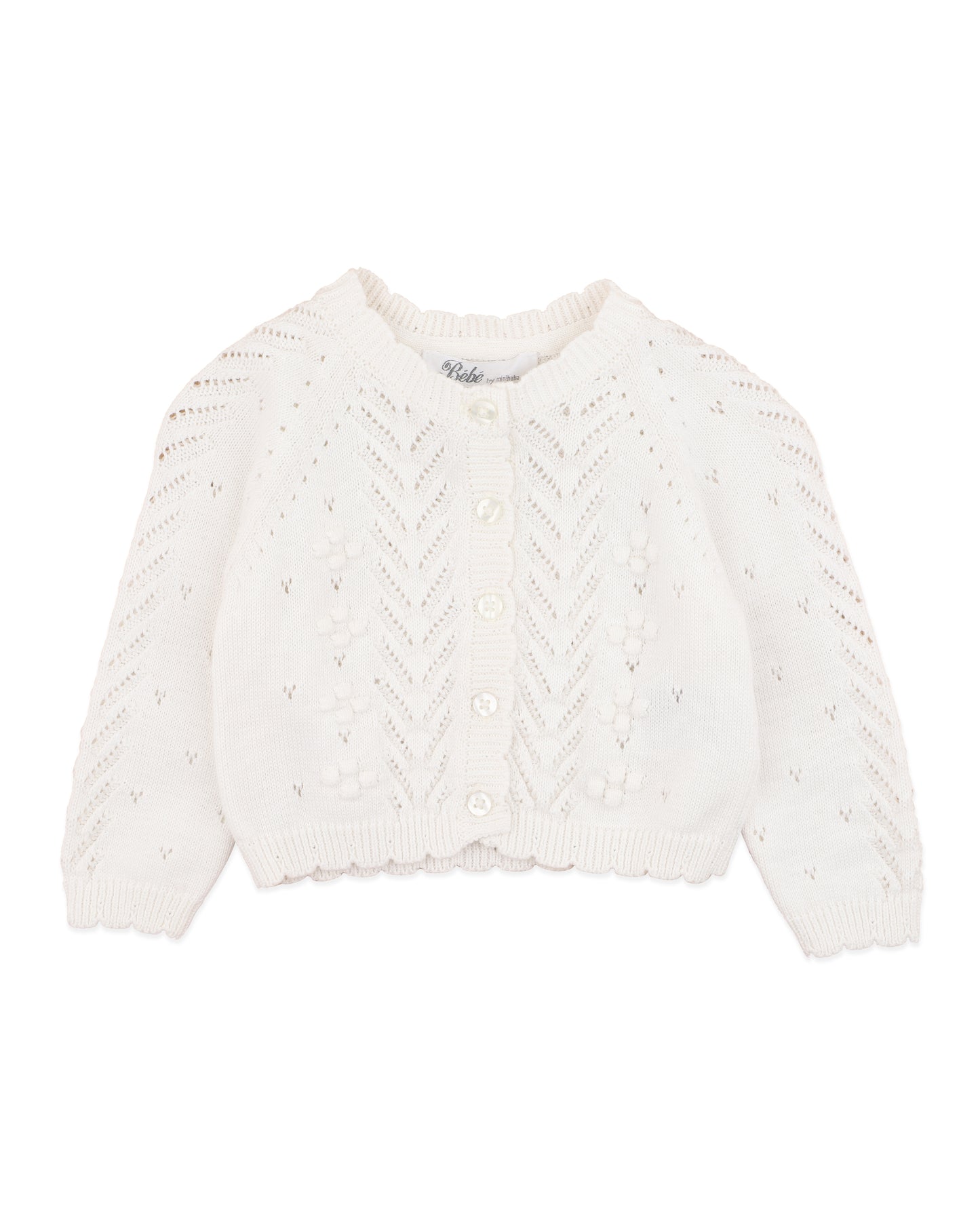 Organic Pointelle Cardi CLOUD (0000 - 5y)