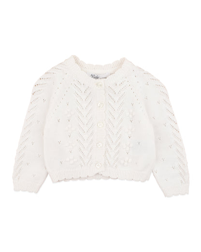 Organic Pointelle Cardi CLOUD (0000 - 5y)