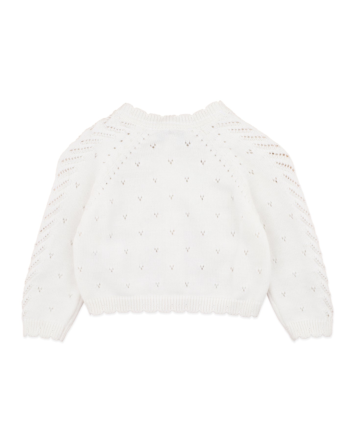 Organic Pointelle Cardi CLOUD (0000 - 5y)