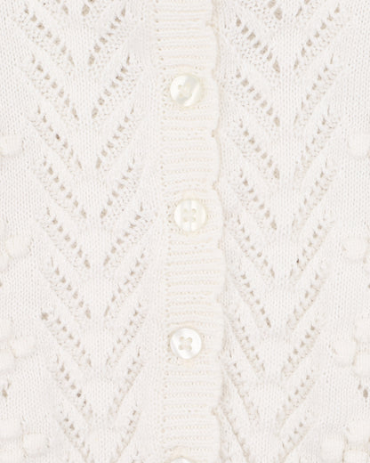 Organic Pointelle Cardi CLOUD (0000 - 5y)