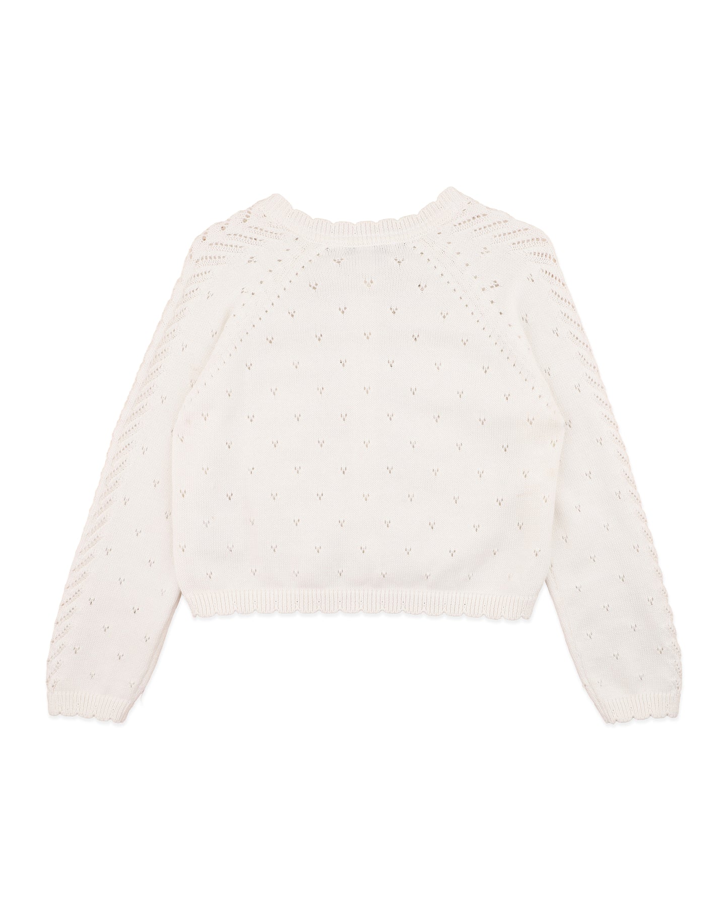 Organic Pointelle Cardi CLOUD (0000 - 5y)