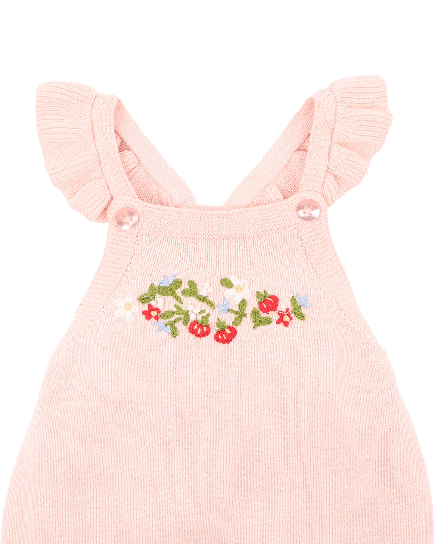 Poppy Hand Embroidered Organic Knit Bodysuit