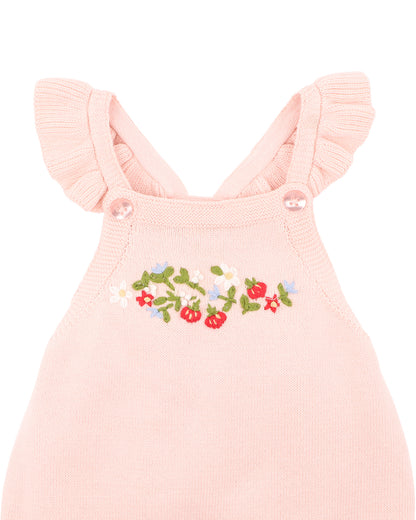 Poppy Hand Embroidered Organic Knit Bodysuit