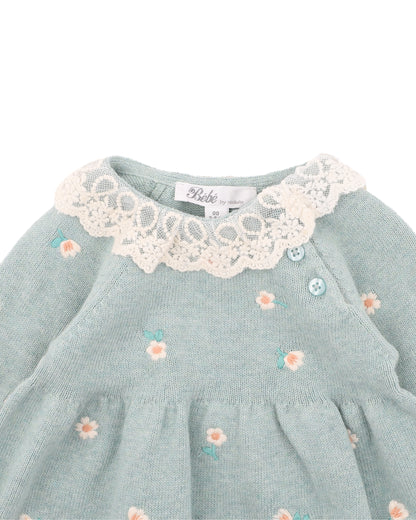 Fern Organic Emb Knitted Dress