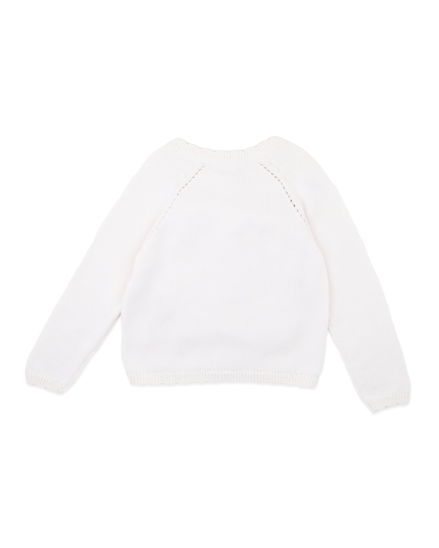 Fern Hand Emb. Organic Cardigan