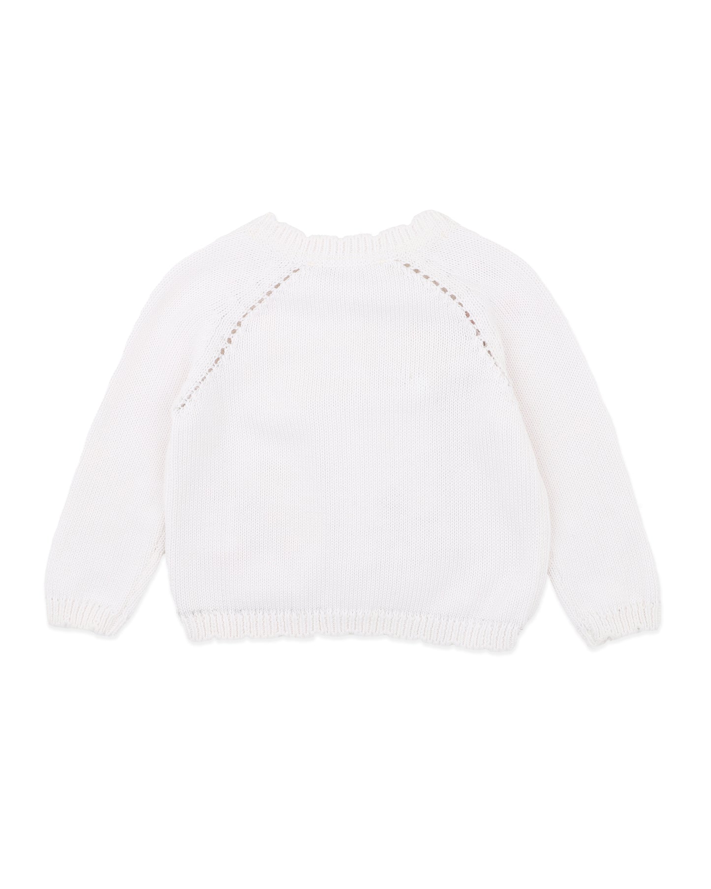 Fern Hand Emb. Organic Cardigan