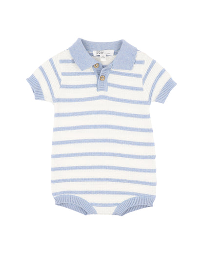 Brady Organic Knitted Polo Romper