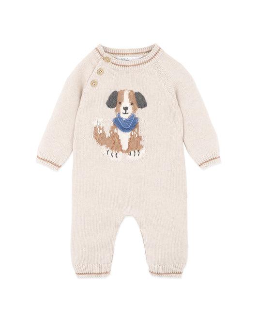 Otto Organic Knit Dog Romper