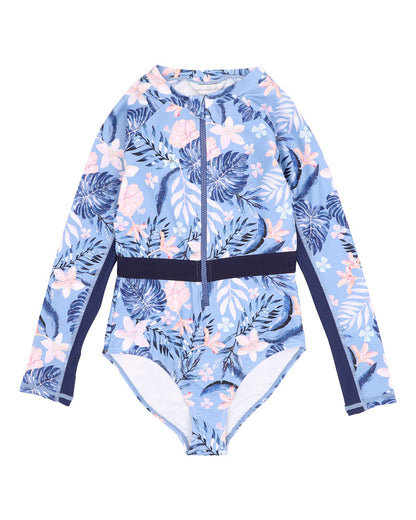 Skyler Print LS Sunsuit (8-14y)