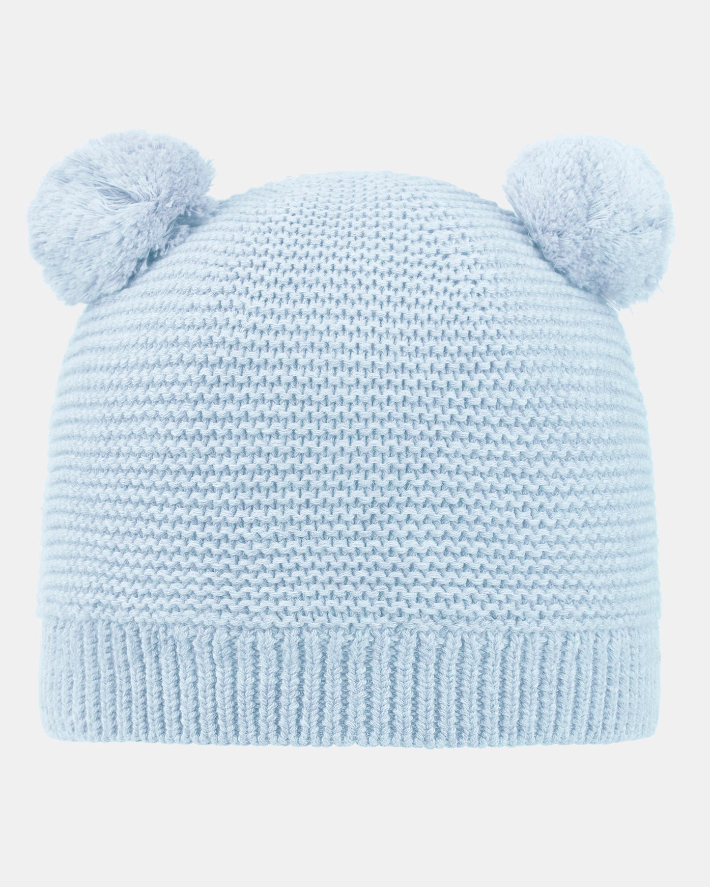 Organic Beanie - Snowy - Bluebird