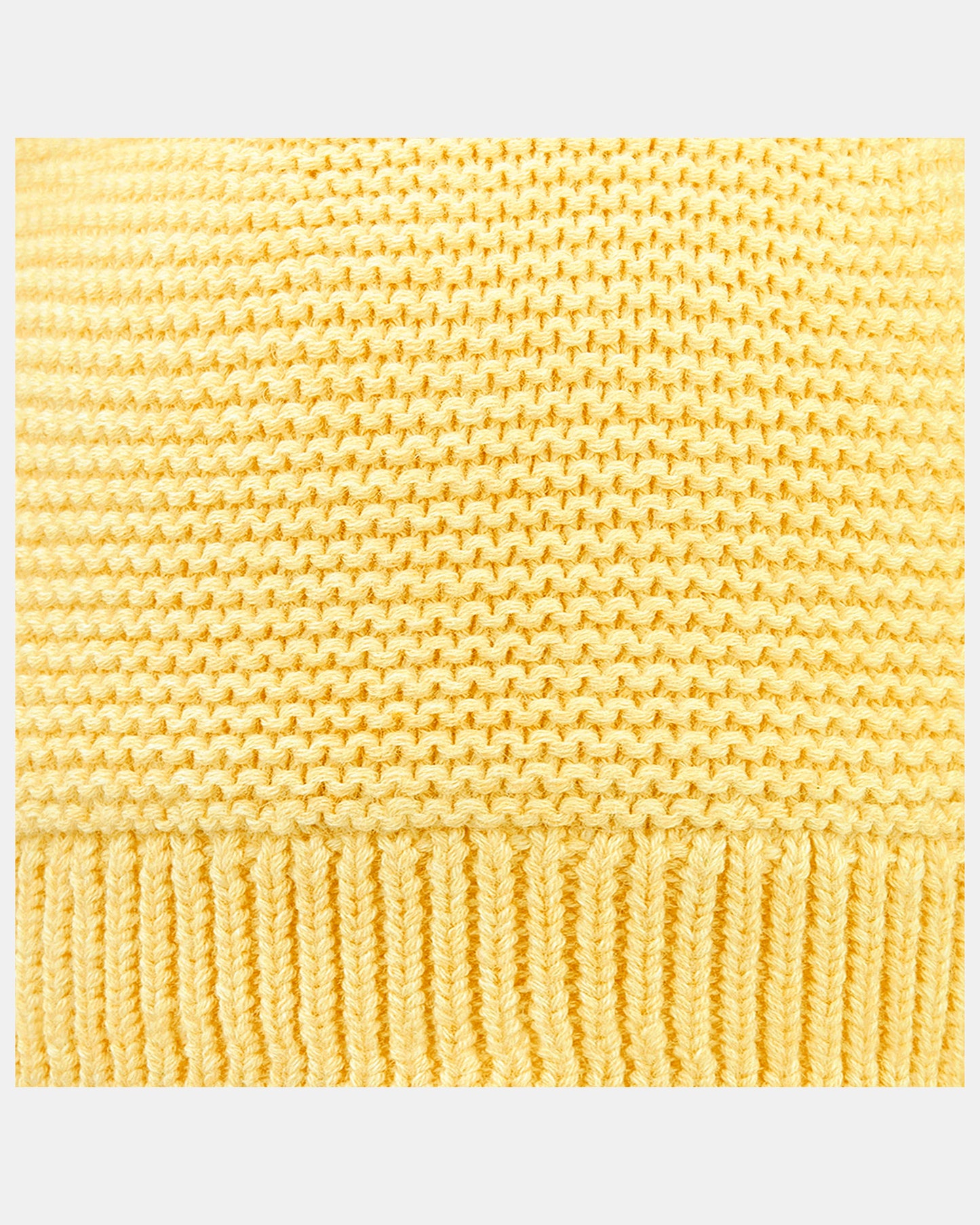 Organic Beanie - Snowy - Banana