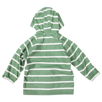 Colour Change Stripe Raincoat - Green