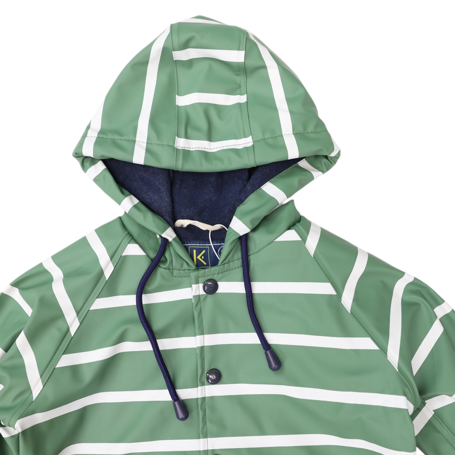 Colour Change Stripe Raincoat - Green