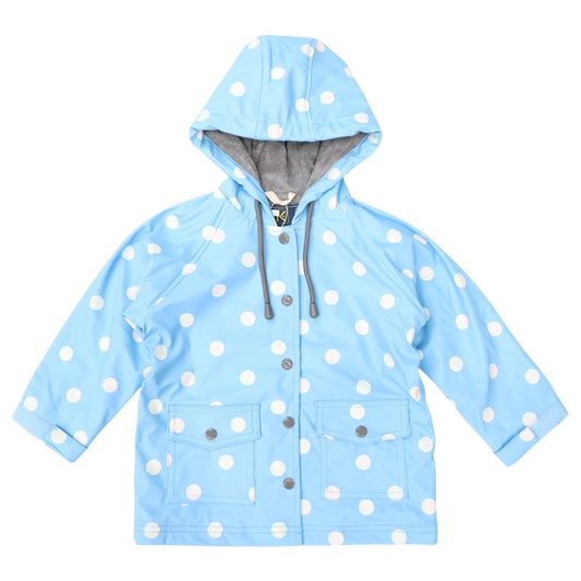 Colour Change Polkadot Raincoat - Blue