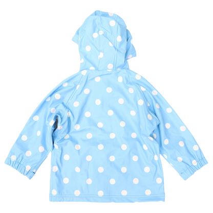 Colour Change Polkadot Raincoat - Blue