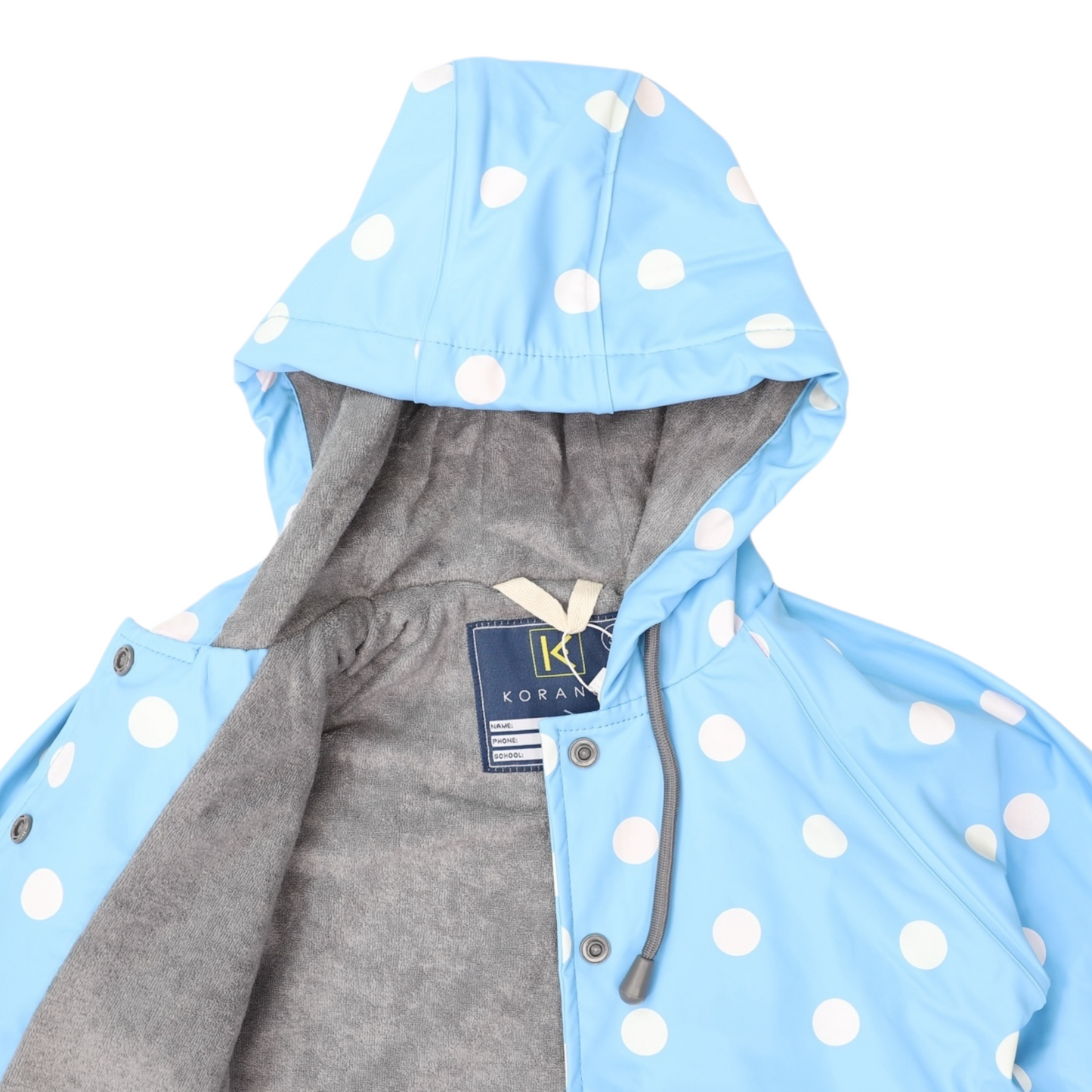 Colour Change Polkadot Raincoat - Blue