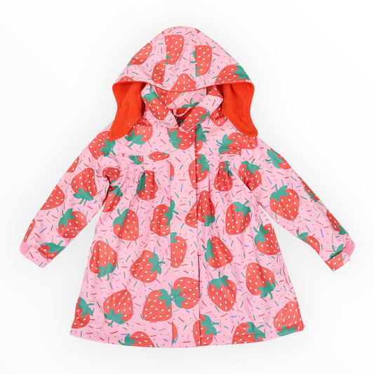 Strawberries & Sprinkles Raincoat - Pink
