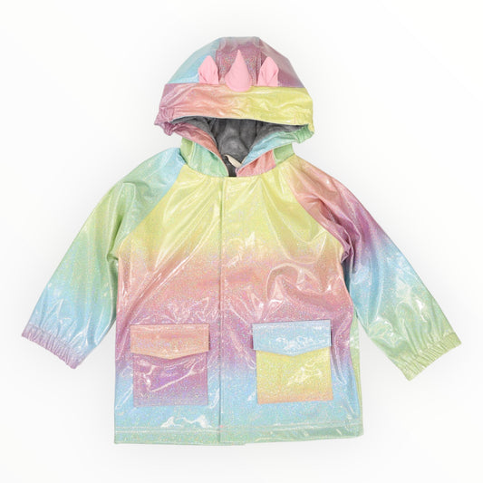 Unicorn Rainbow Glitter Raincoat