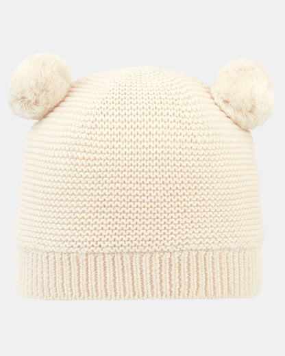 Organic Beanie - Snowy - Feather