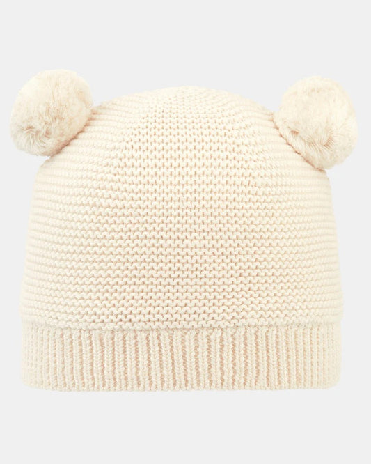 Organic Beanie - Snowy - Feather