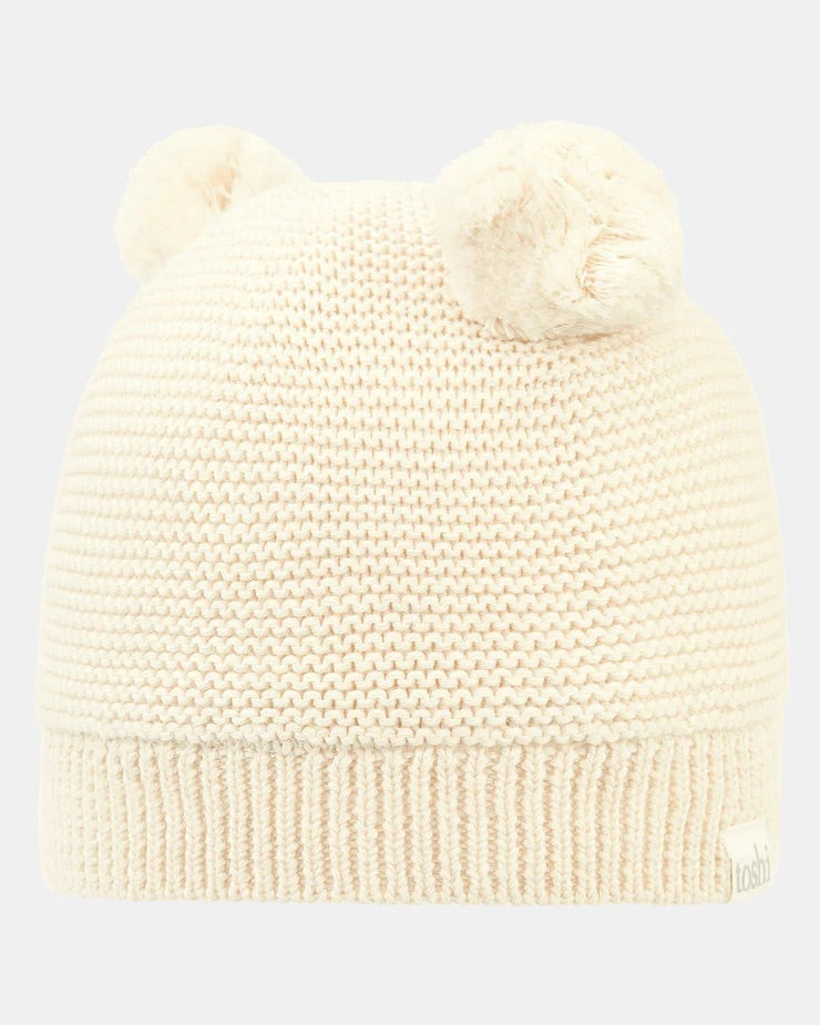 Organic Beanie - Snowy - Feather