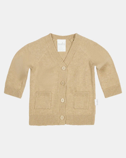 Organic Cardigan - Remy - Driftwood