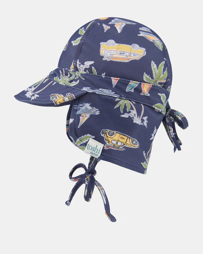 Swim Baby Flap Cap - Twilight Surf