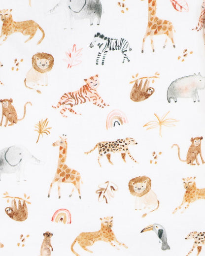 Billie Print Organic Button Front Bodysuit
