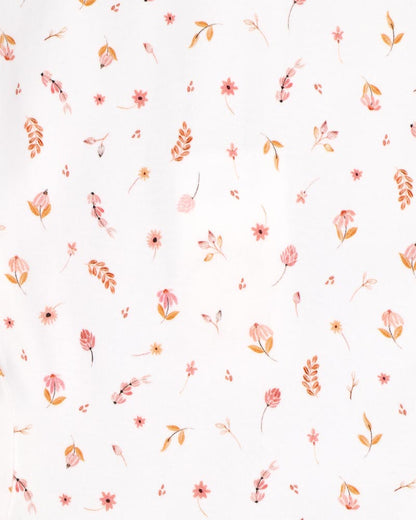 Billie Organic Ditsy Floral SS Zipsuit