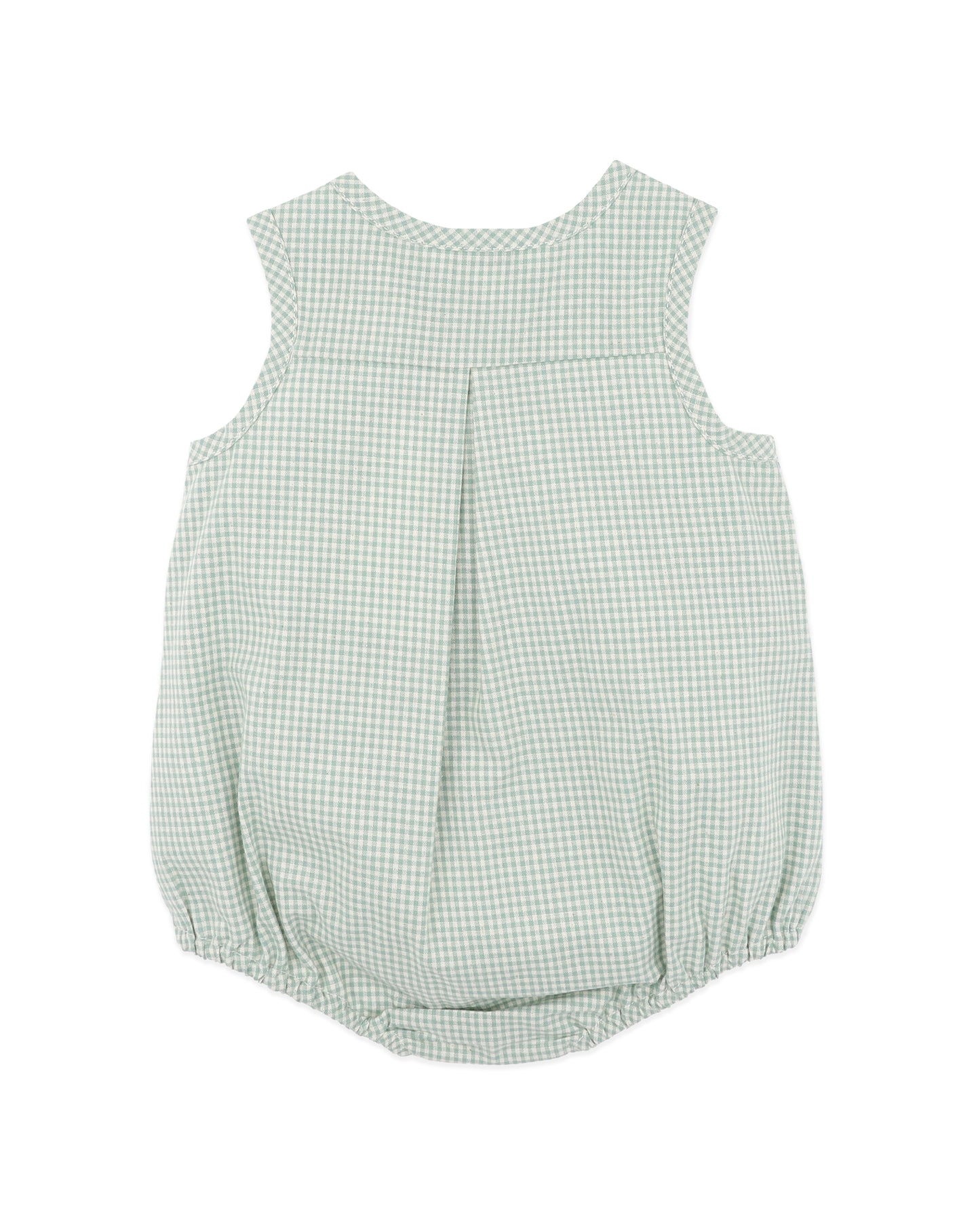 Scout Check Bodysuit - Sage