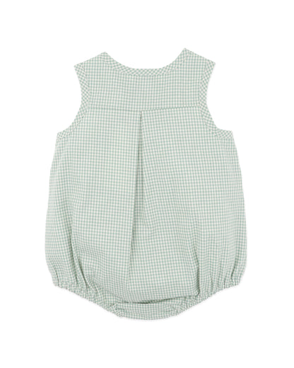 Scout Check Bodysuit - Sage