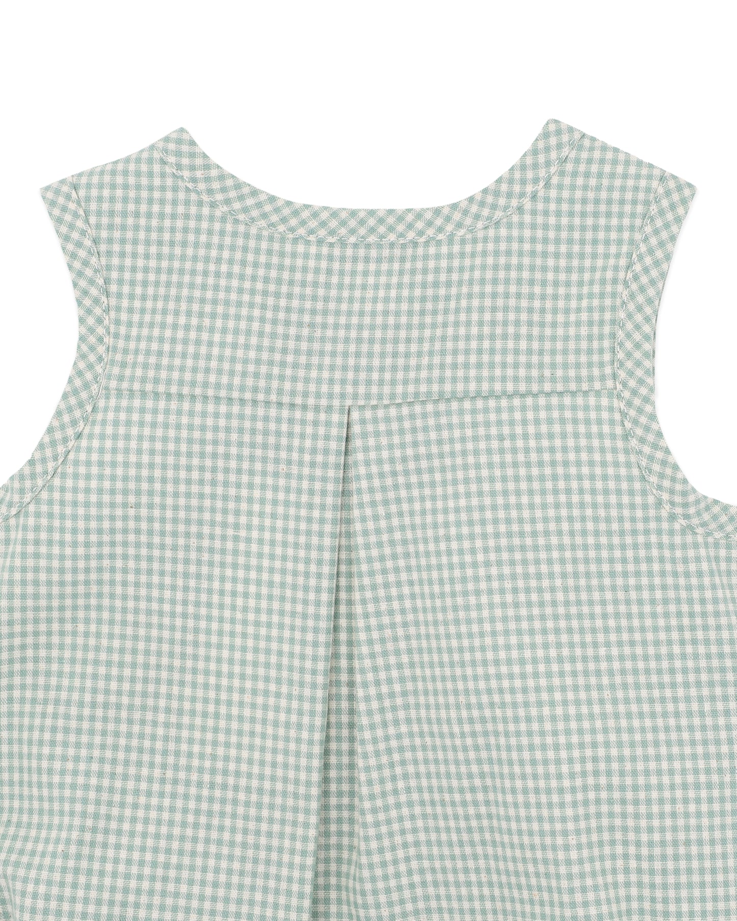 Scout Check Bodysuit - Sage